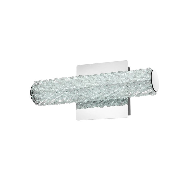 Elegant Lighting Bowen 1 Light 12"L Wall Sconce, Chrome/Clear