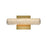Elegant Lighting Bowen 1 Light 12"L Wall Sconce, Satin Gold/Clear