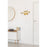 Elegant Lighting Bowen 1 Light 12"L Wall Sconce, Satin Gold/Clear