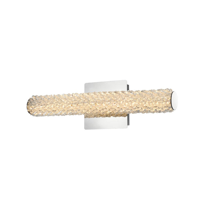 Elegant Lighting Bowen 1 Light 18"L Wall Sconce, Chrome/Clear