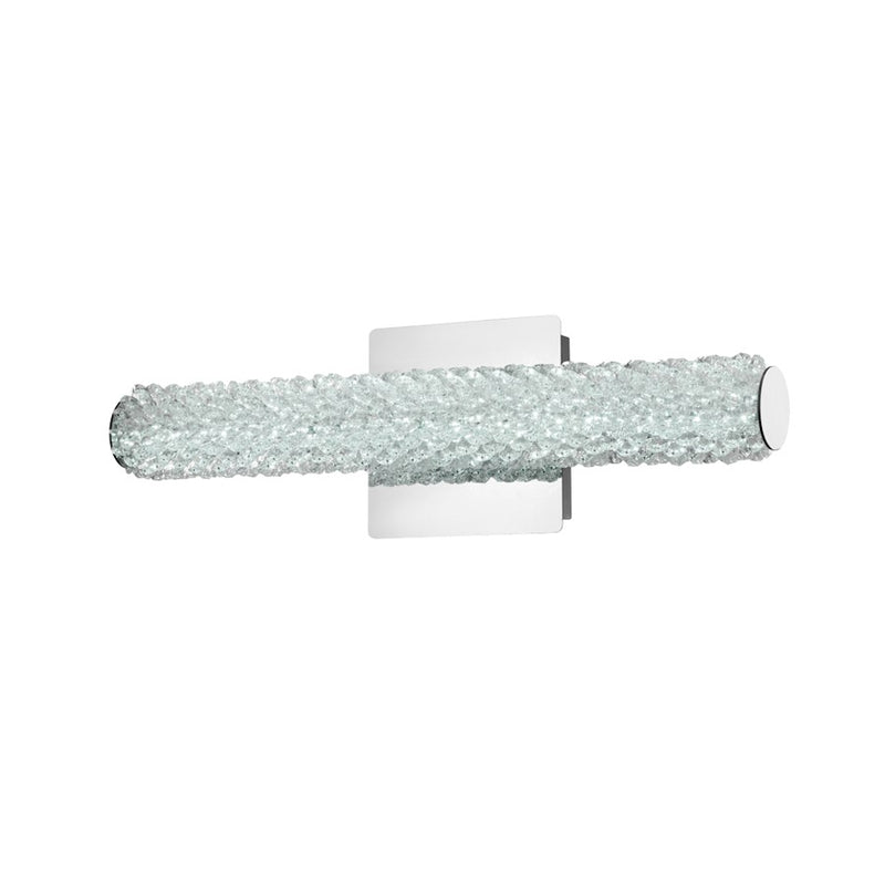 Elegant Lighting Bowen 1 Light 18"L Wall Sconce, Chrome/Clear