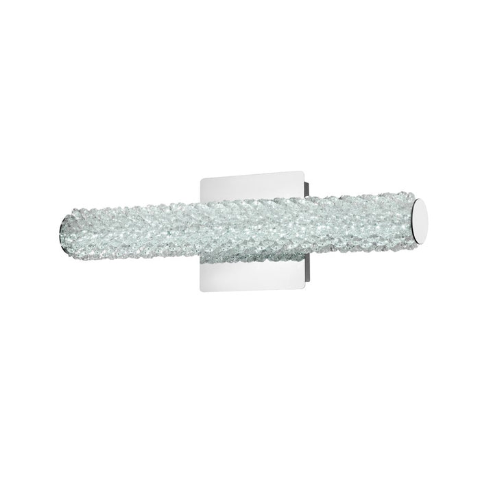 Elegant Lighting Bowen 1 Light 18"L Wall Sconce, Chrome/Clear