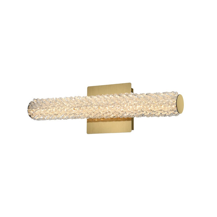 Elegant Lighting Bowen 1 Light 18"L Wall Sconce, Satin Gold/Clear