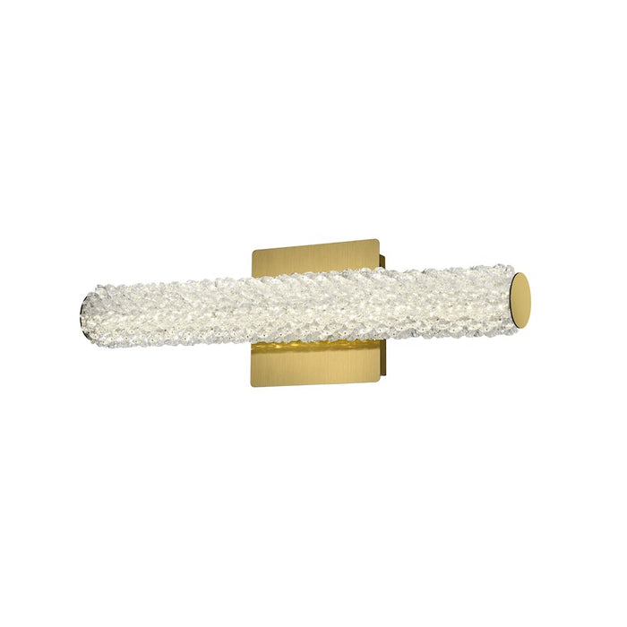 Elegant Lighting Bowen 1 Light 18"L Wall Sconce, Satin Gold/Clear