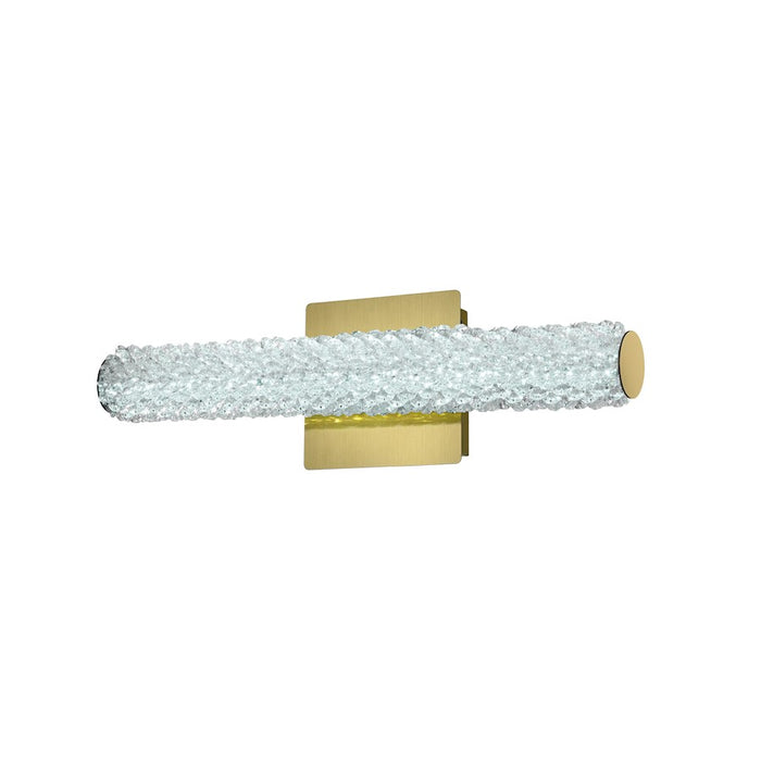 Elegant Lighting Bowen 1 Light 18"L Wall Sconce, Satin Gold/Clear