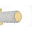 Elegant Lighting Bowen 1 Light 18"L Wall Sconce, Satin Gold/Clear
