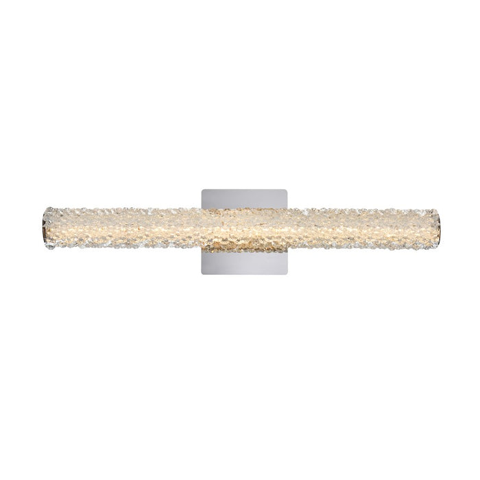 Elegant Lighting Bowen 1 Light 24"L Wall Sconce, Chrome/Clear