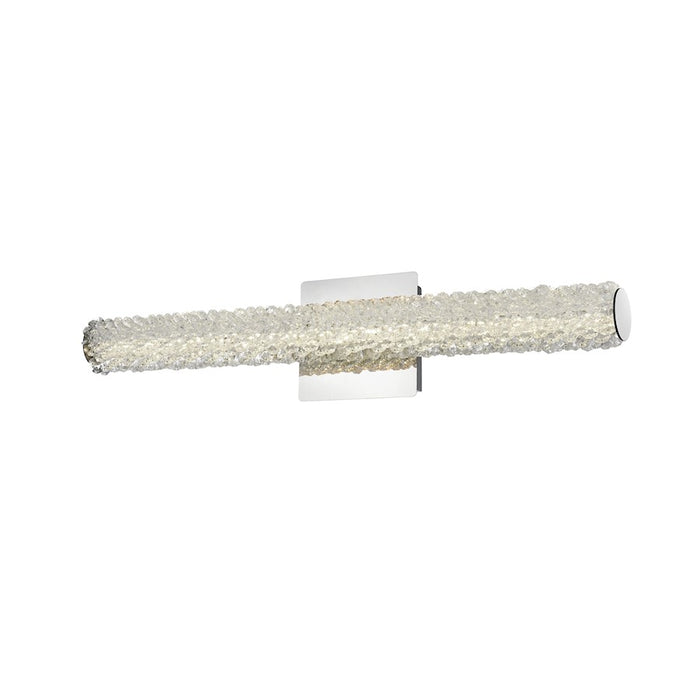 Elegant Lighting Bowen 1 Light 24"L Wall Sconce, Chrome/Clear