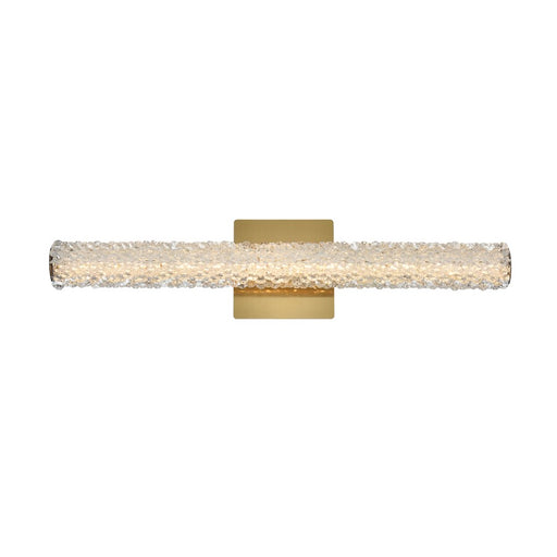Elegant Lighting Bowen 1 Light 24"L Wall Sconce, Satin Gold/Clear