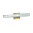 Elegant Lighting Bowen 1 Light 24"L Wall Sconce, Satin Gold/Clear