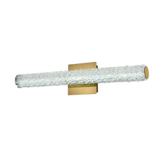 Elegant Lighting Bowen 1 Light 24"L Wall Sconce, Satin Gold/Clear