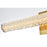Elegant Lighting Bowen 1 Light 24"L Wall Sconce, Satin Gold/Clear