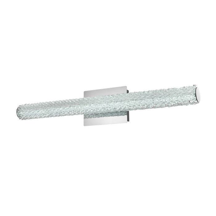 Elegant Lighting Bowen 1 Light 30"L Wall Sconce, Chrome/Clear