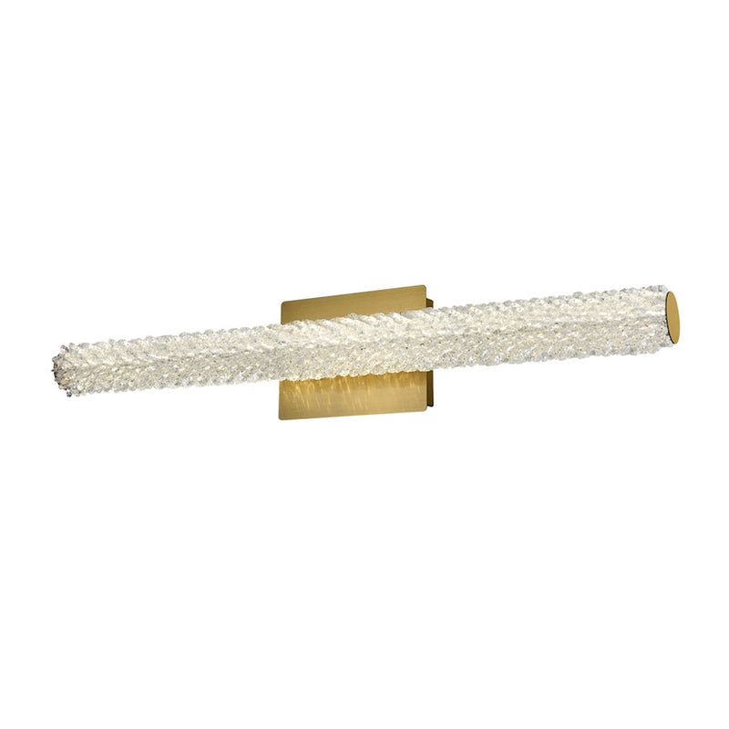 Elegant Lighting Bowen 1 Light 30"L Wall Sconce, Satin Gold/Clear