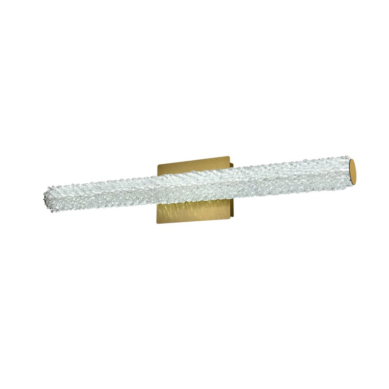 Elegant Lighting Bowen 1 Light 30"L Wall Sconce, Satin Gold/Clear