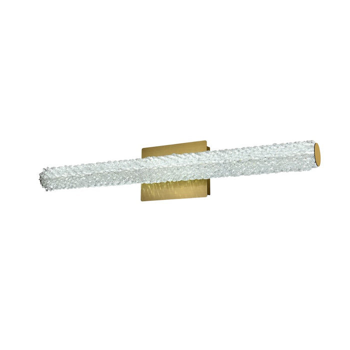 Elegant Lighting Bowen 1 Light 30"L Wall Sconce, Satin Gold/Clear