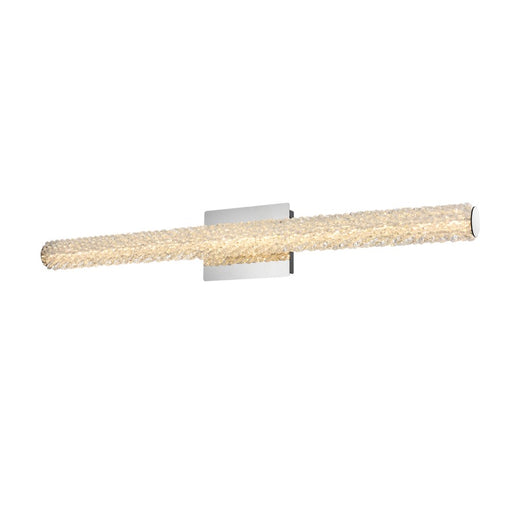 Elegant Lighting Bowen 1 Light 36"L Wall Sconce, Chrome/Clear