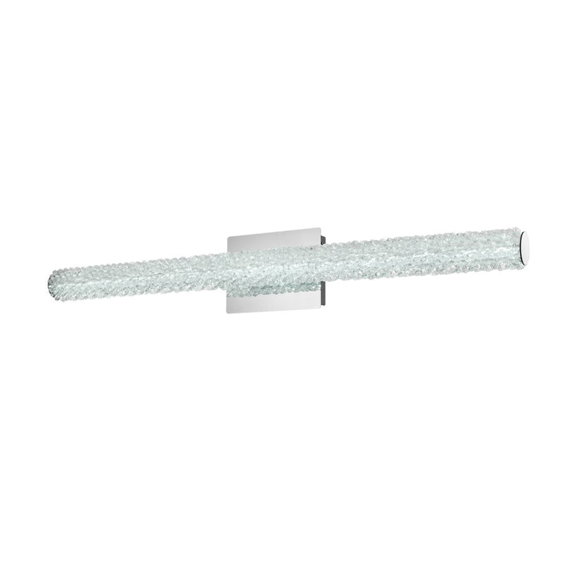 Elegant Lighting Bowen 1 Light 36"L Wall Sconce, Chrome/Clear