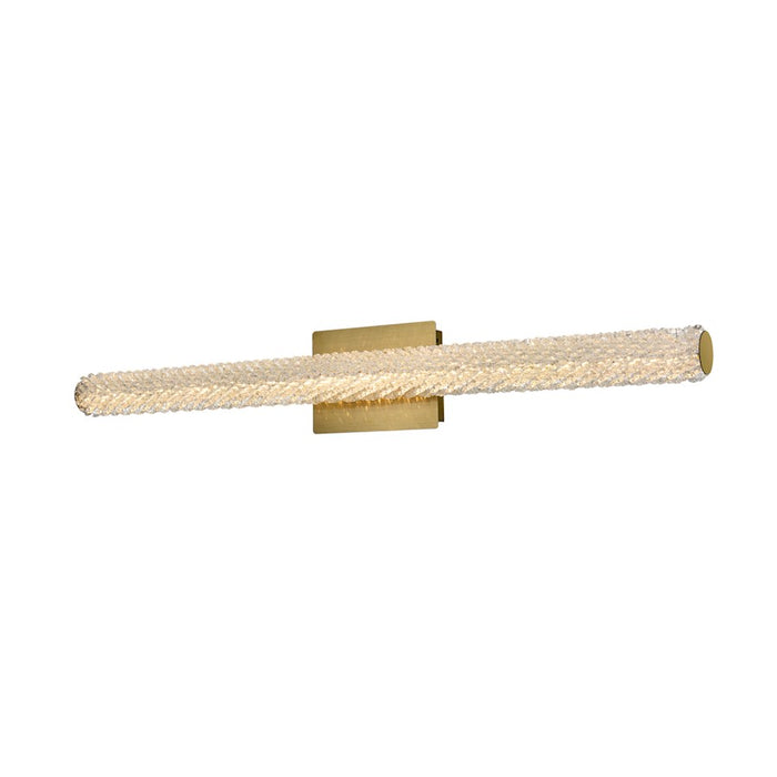 Elegant Lighting Bowen 1 Light 36"L Wall Sconce, Satin Gold/Clear