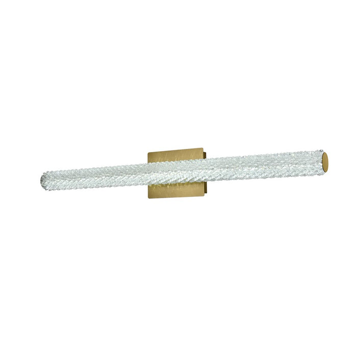 Elegant Lighting Bowen 1 Light 36"L Wall Sconce, Satin Gold/Clear