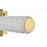 Elegant Lighting Bowen 1 Light 36"L Wall Sconce, Satin Gold/Clear