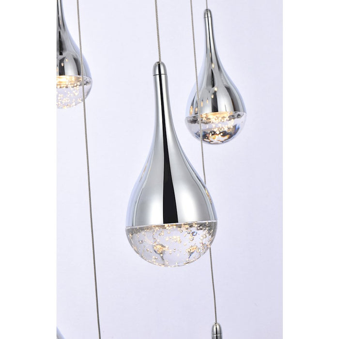 Elegant Lighting Amherst 16 Light 36" Chandelier, Chrome