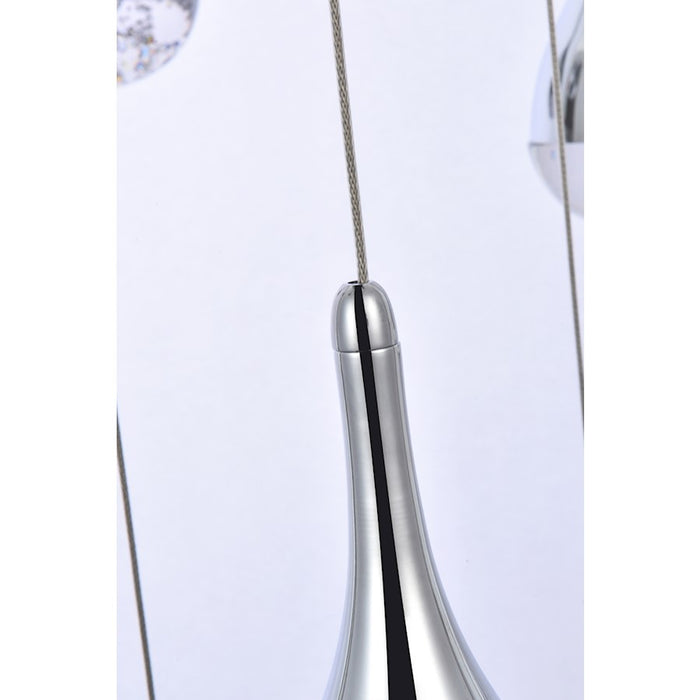 Elegant Lighting Amherst 16 Light 36" Chandelier, Chrome