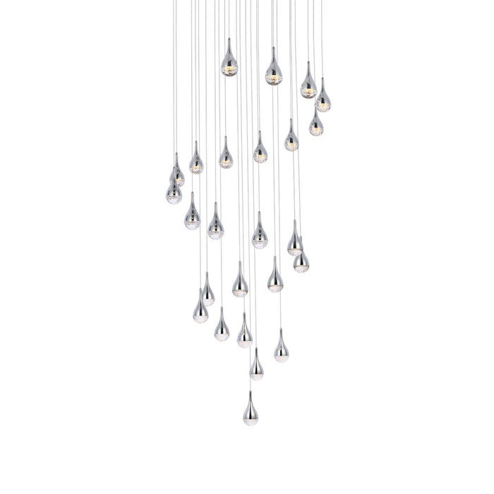 Elegant Lighting Amherst 25 Light 42" Chandelier, Chrome