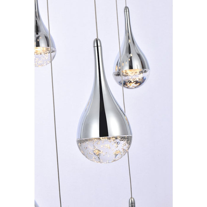 Elegant Lighting Amherst 25 Light 42" Chandelier, Chrome