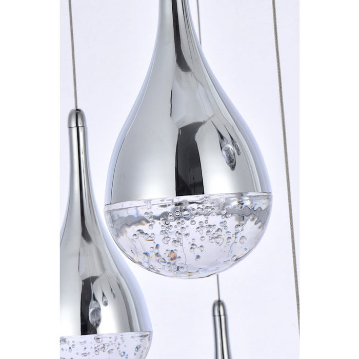 Elegant Lighting Amherst 25 Light 42" Chandelier, Chrome