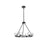 Elegant Lighting Cadence 6 Light 26" Chandelier, Black/Clear/Clear - 5100D26BK