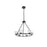 Elegant Lighting Cadence 6 Light 26" Chandelier, Black/Clear/Clear