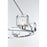 Elegant Lighting Cadence 6 Light 26" Chandelier, Chrome/Clear/Clear