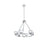 Elegant Lighting Cadence 6 Light 26" Chandelier, Chrome/Clear/Clear