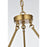 Elegant Lighting Cadence 6Lt 26" Chandelier, Satin Gold/Clear/Clear