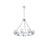 Elegant Lighting Cadence 9 Light 32" Chandelier, Chrome/Clear/Clear