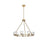Elegant Lighting Cadence 9Lt 32" Chandelier, Satin Gold/Clear/Clear - 5100D32SG