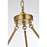 Elegant Lighting Cadence 9Lt 32" Chandelier, Satin Gold/Clear/Clear