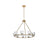 Elegant Lighting Cadence 9Lt 32" Chandelier, Satin Gold/Clear/Clear