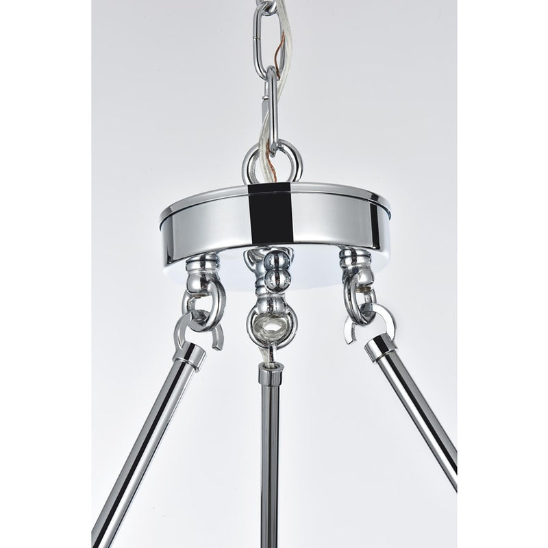 Elegant Lighting Cadence 9 Light 36" Chandelier, Chrome/Clear/Clear