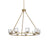Elegant Lighting Cadence 9Lt 36" Chandelier, Satin Gold/Clear/Clear