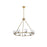 Elegant Lighting Cadence 9Lt 36" Chandelier, Satin Gold/Clear/Clear
