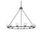 Elegant Lighting Cadence 12 Light 48" Chandelier, Black/Clear/Clear