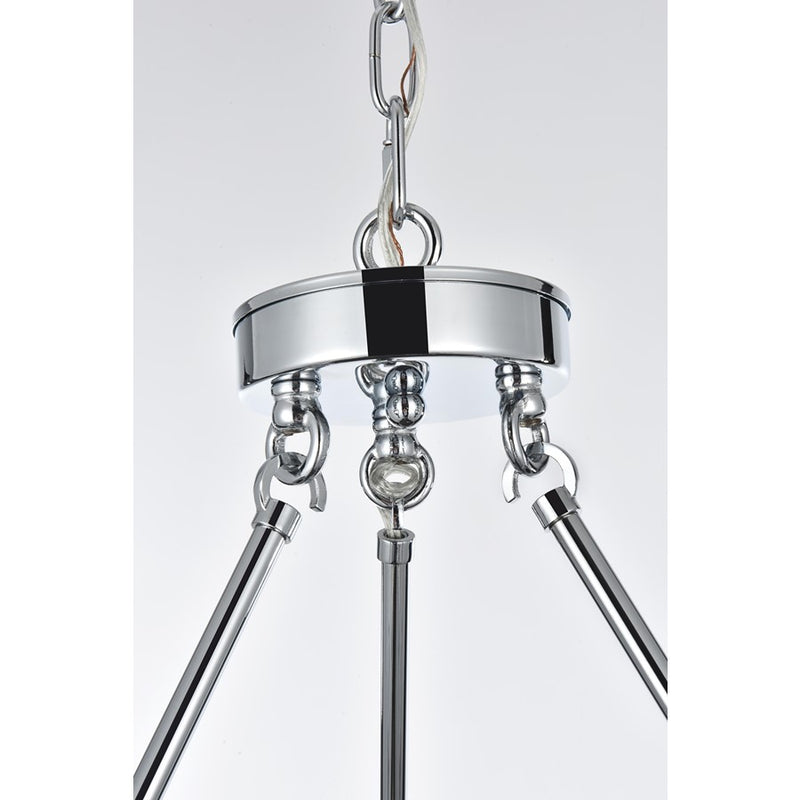 Elegant Lighting Cadence 12 Light 48" Chandelier, Chrome/Clear/Clear