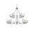 Elegant Lighting Cadence 15 Light 36" Chandelier, Chrome/Clear/Clear