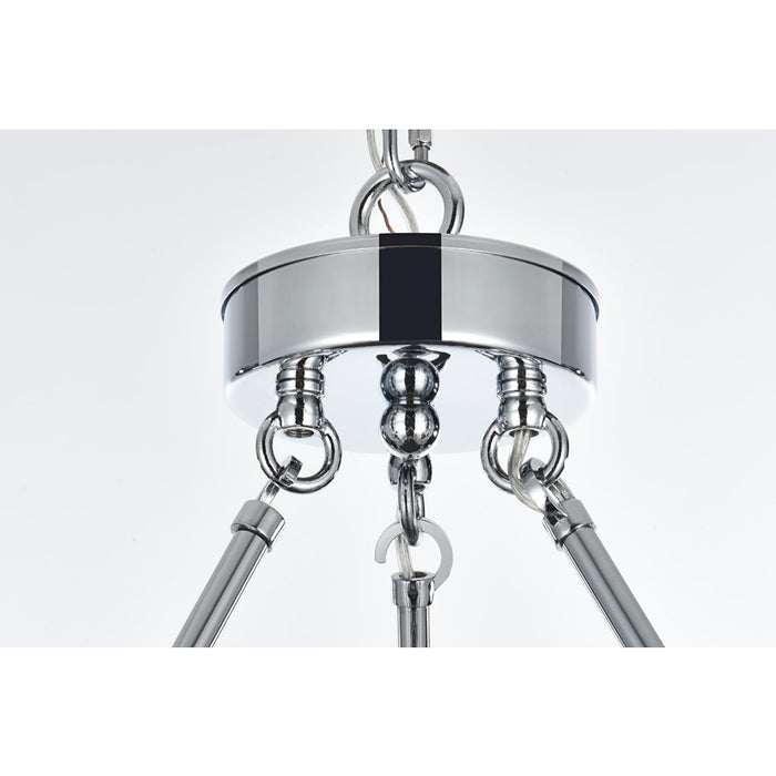 Elegant Lighting Cadence 15 Light 36" Chandelier, Chrome/Clear/Clear