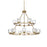 Elegant Lighting Cadence 15Lt 36" Chandelier, Gold/Clear/Clear