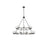 Elegant Lighting Cadence 21 Light 48" Chandelier, Black/Clear/Clear - 5100L248BK