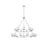 Elegant Lighting Cadence 21 Light 48" Chandelier, Chrome/Clear/Clear - 5100L248C