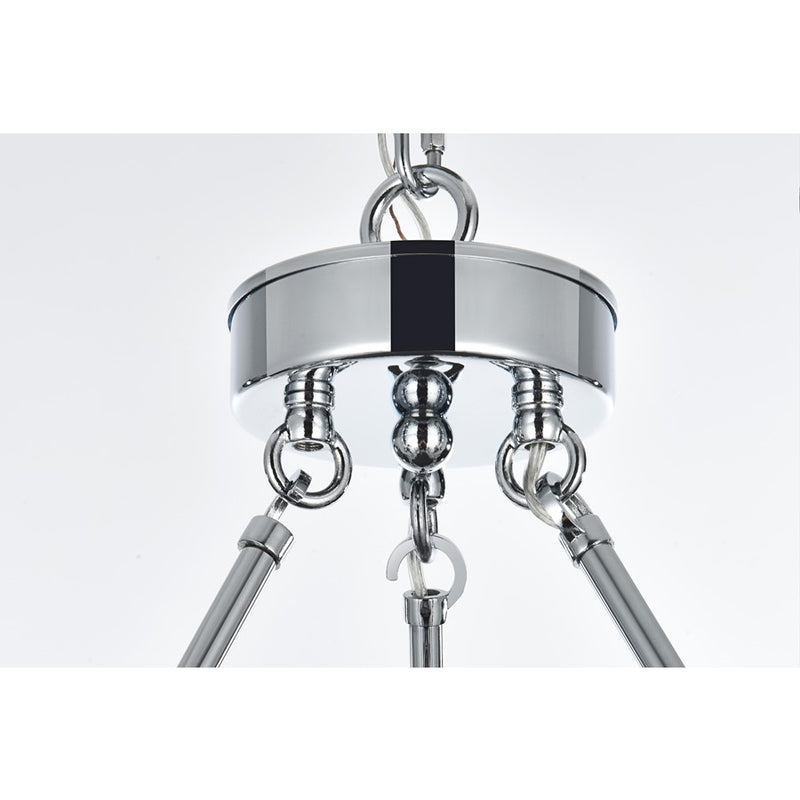 Elegant Lighting Cadence 21 Light 48" Chandelier, Chrome/Clear/Clear
